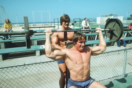 Mike Menzer und Arnold in Venice